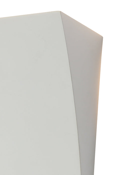 Deco Valerie Curved Rectangular Wall Lamp, 2 x G9 (Max 25W), White Paintable Gypsum, 1yr Warranty • D0514