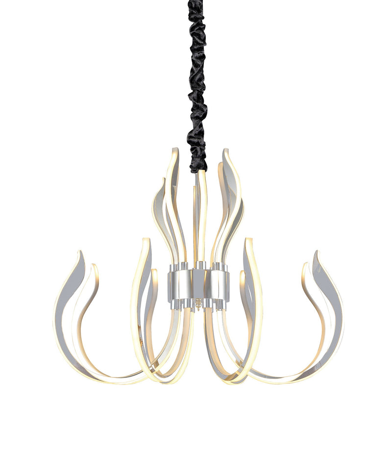 Mantra M5561 Versailles Ceiling LED Light 155W, 7461lm, 3000K Polished Chrome/White Acrylic, 3yrs Warranty • M5561