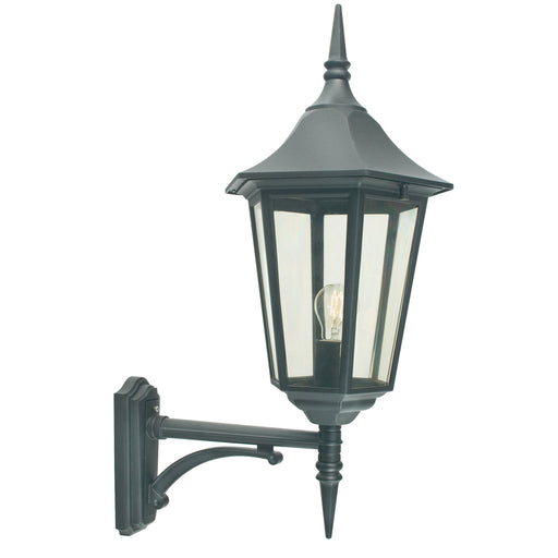 black outdoor wall light
