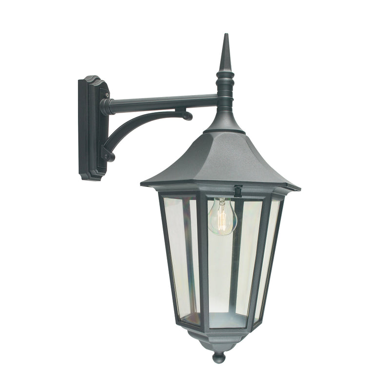 black outdoor wall light