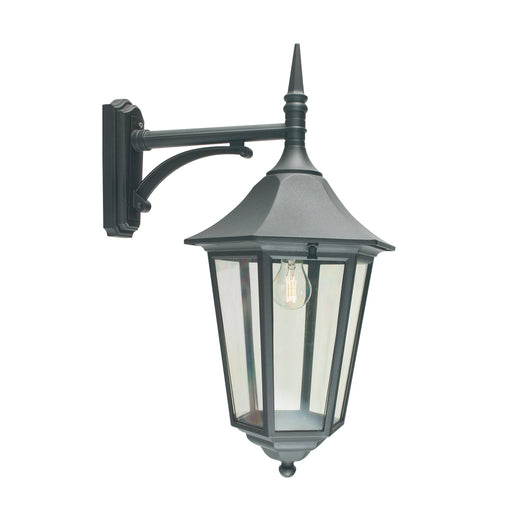 black outdoor wall light