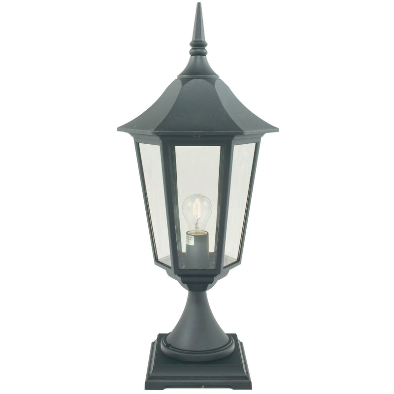 black outdoor wall light