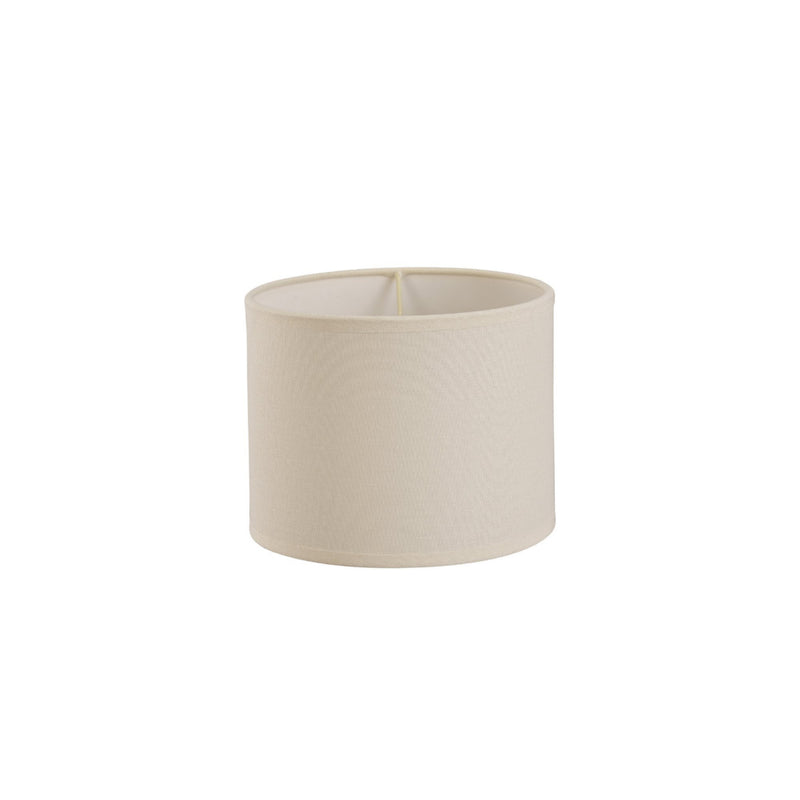 Diyas Victoria Round Fabric Shade Ivory Cream 200 x 160mm • ILS20291