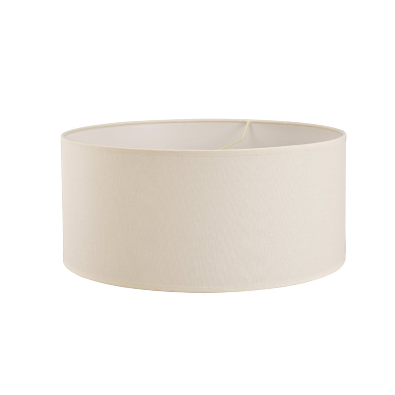 Diyas Victoria Round Fabric Shade Ivory Cream 500 x 225mm • ILS20294
