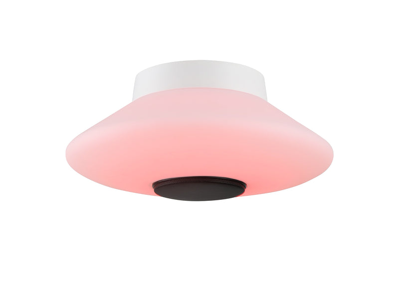 Regal lighting SL-1497 1 Light Flush LED Ceiling Light White With Bluetooth Speaker IP44