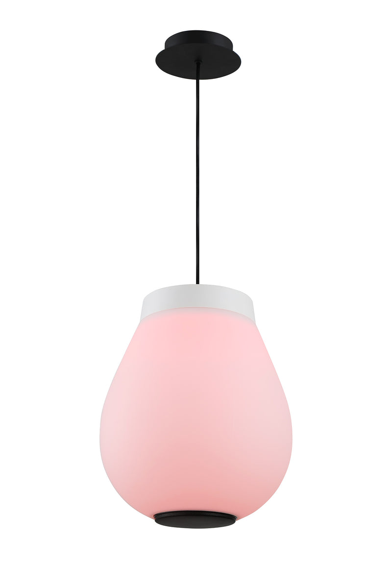 Regal lighting SL-1496 1 Light Pendant LED Ceiling Light White With Bluetooth Speaker IP44