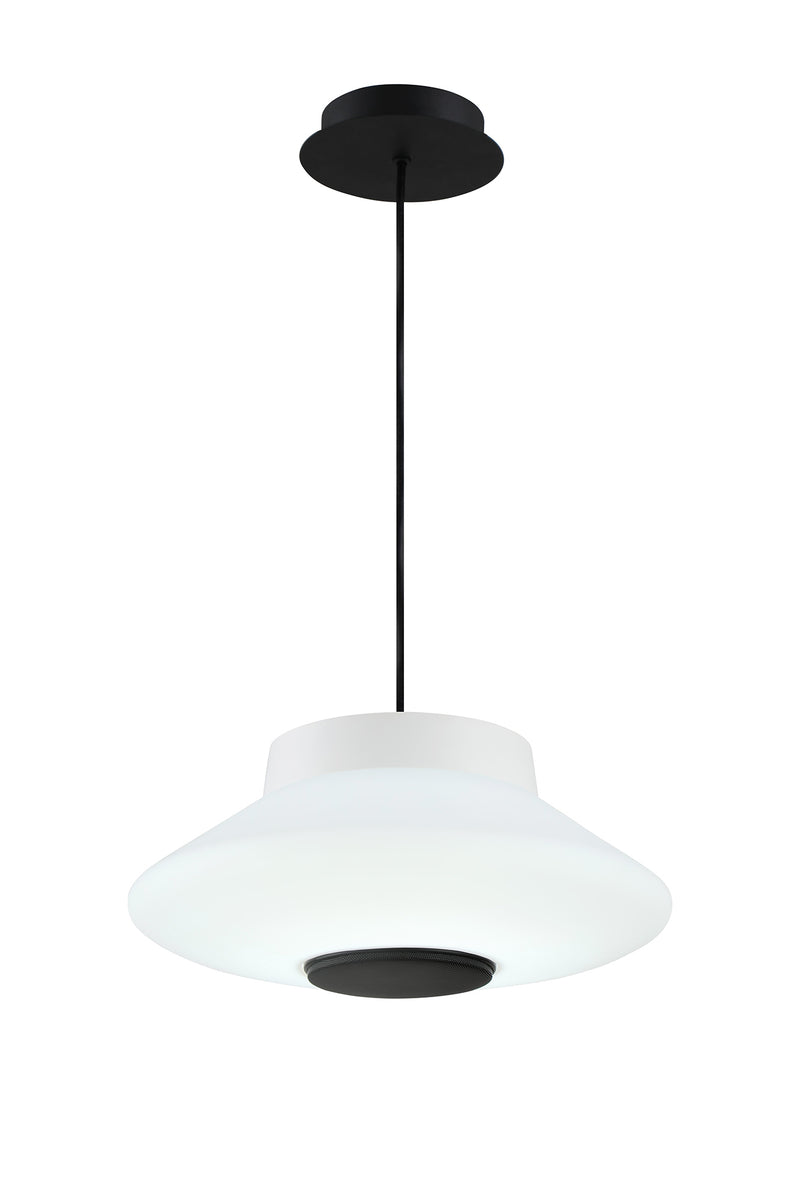 Regal lighting SL-1495 1 Light Pendant LED Ceiling Light White With Bluetooth Speaker IP44