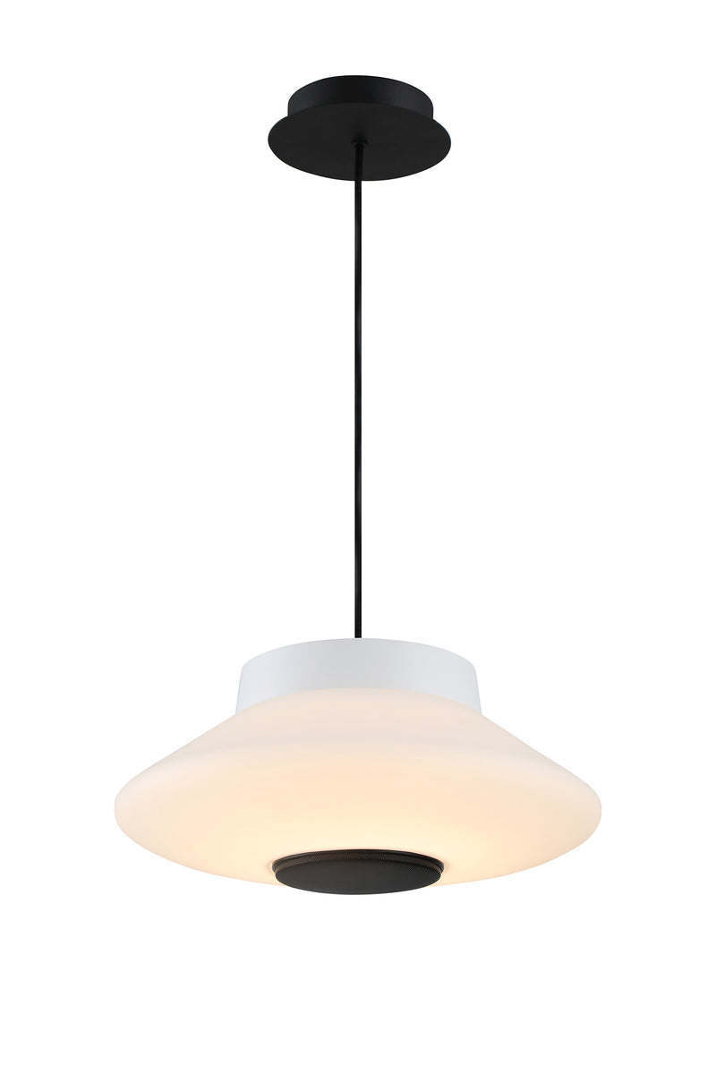 Regal lighting SL-1495 1 Light Pendant LED Ceiling Light White With Bluetooth Speaker IP44
