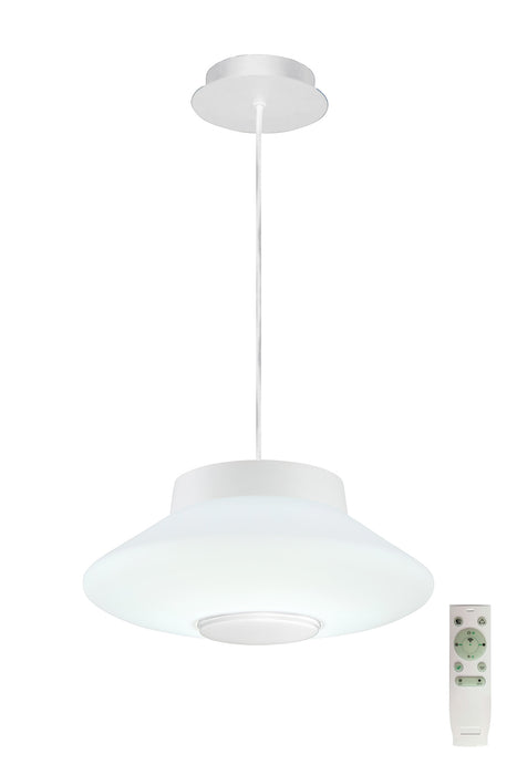 Regal lighting SL-1495 1 Light Pendant LED Ceiling Light White With Bluetooth Speaker IP44