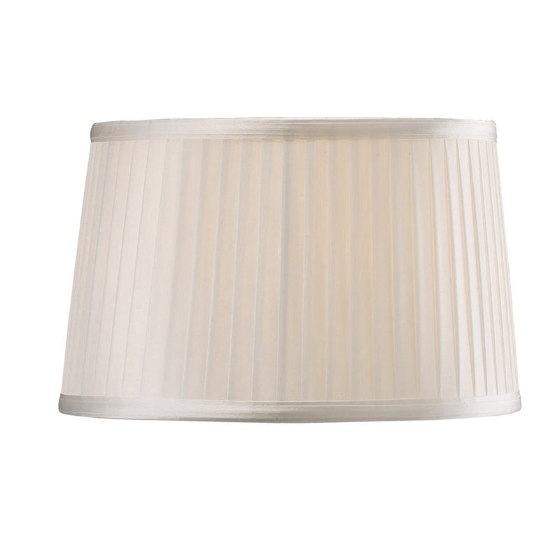 Diyas Willow Fabric Shade White 260/300mm x 190mm • ILS31210