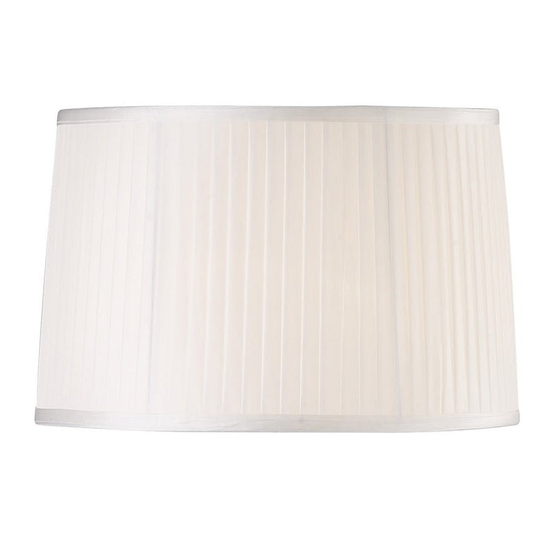 Diyas Willow Fabric Shade White 360/400mm x 260mm • ILS31214