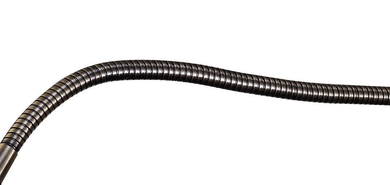 Deco Winslow 3W LED Oval Head Wall Lamp With Flexible Arm, Beam 45 Deg, Switch On Base, Antique Brass, 3yrs Warranty • D0183