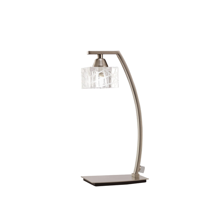 Mantra M1447SN Zen Table Lamp 1 Light G9, Satin Nickel • M1447SN
